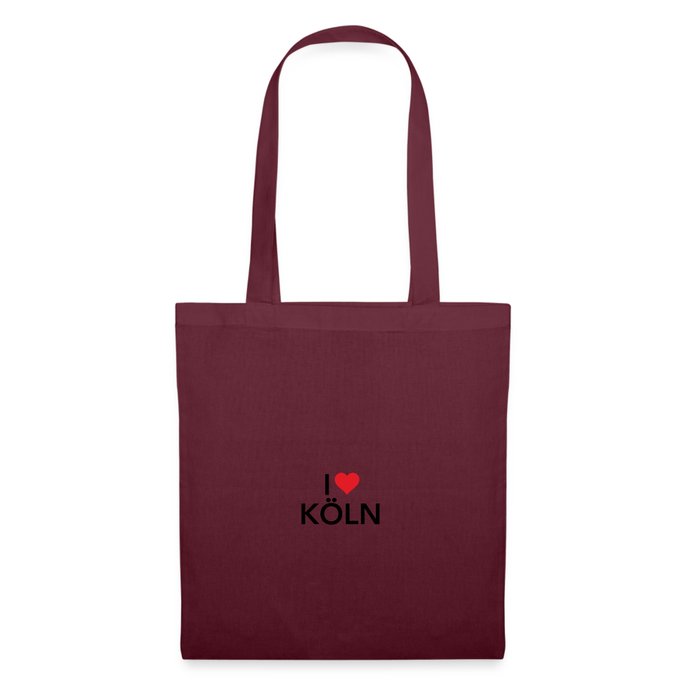 Tote Bag "I Love Köln" Bright Edition - burgundy