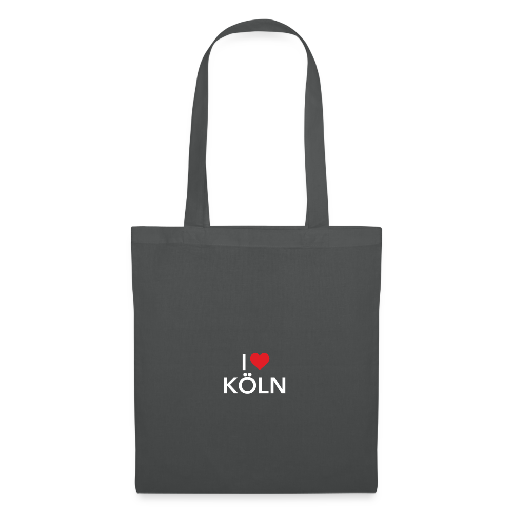 Tote Bag "I Love Köln" - graphite grey