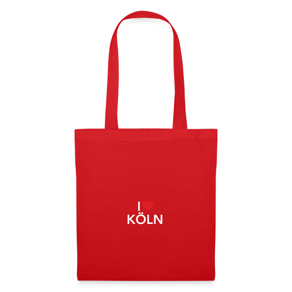 Tote Bag "I Love Köln" - red