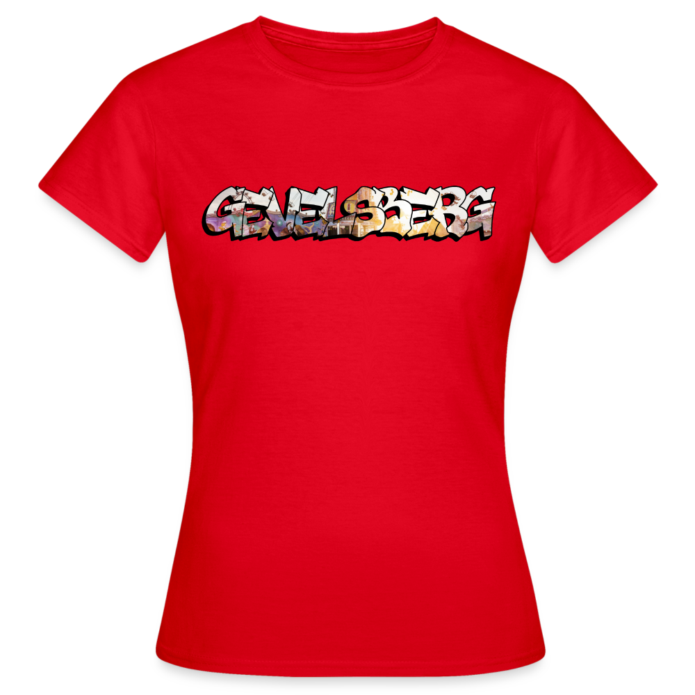 T-Shirt Ladies Gevelsberg "Kirmes Sunset" - red