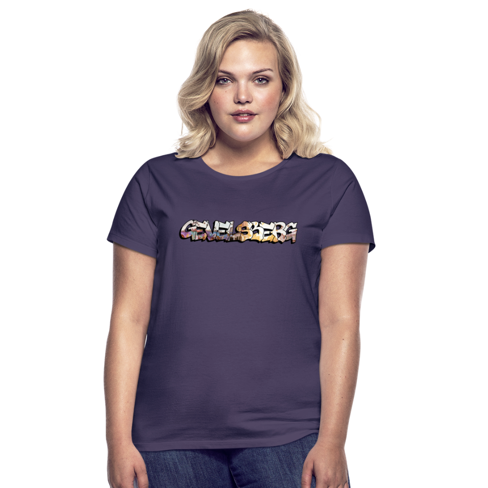 T-Shirt Ladies Gevelsberg "Kirmes Sunset" - dark purple