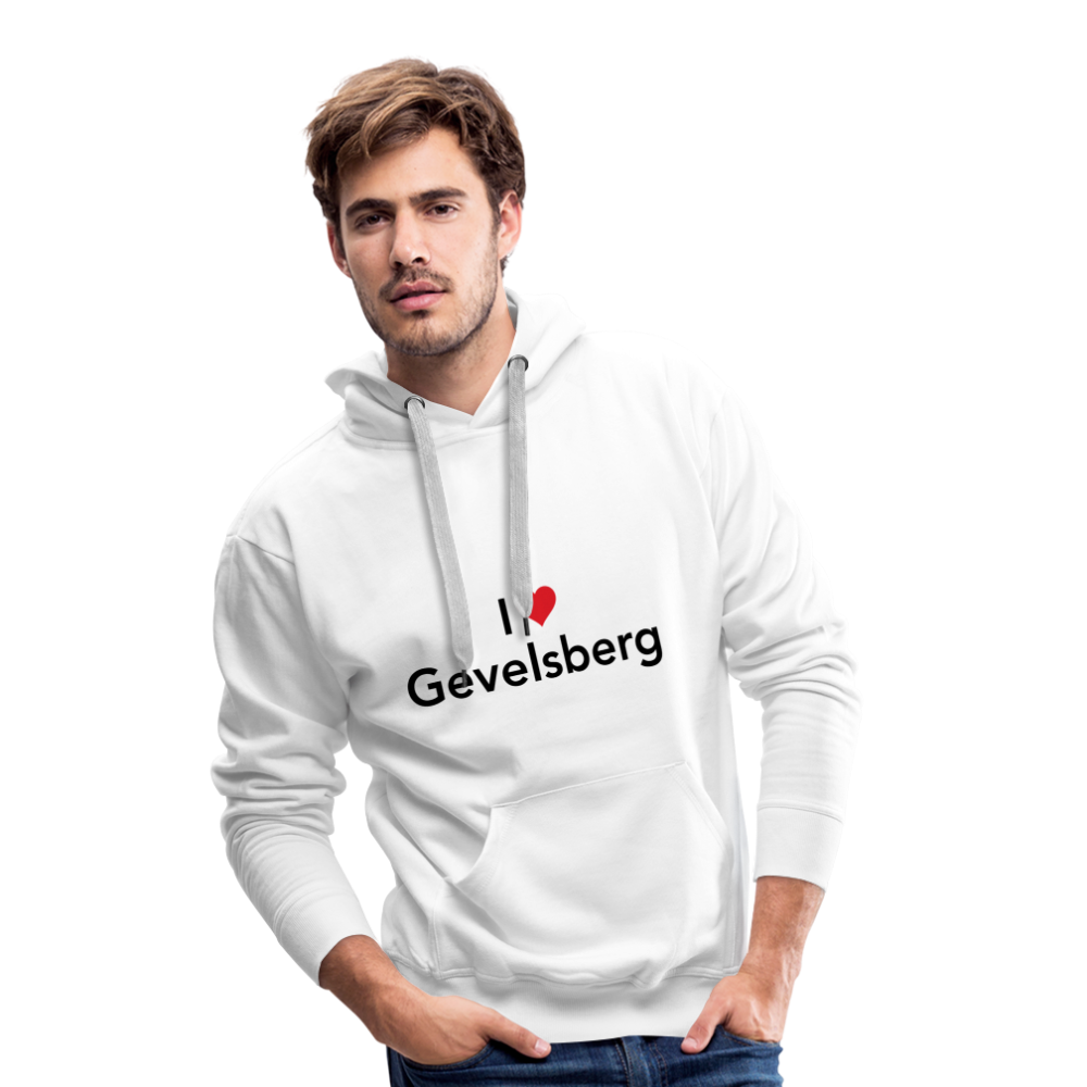 Hoodie "I Love Gevelsberg" Dark Edition - white