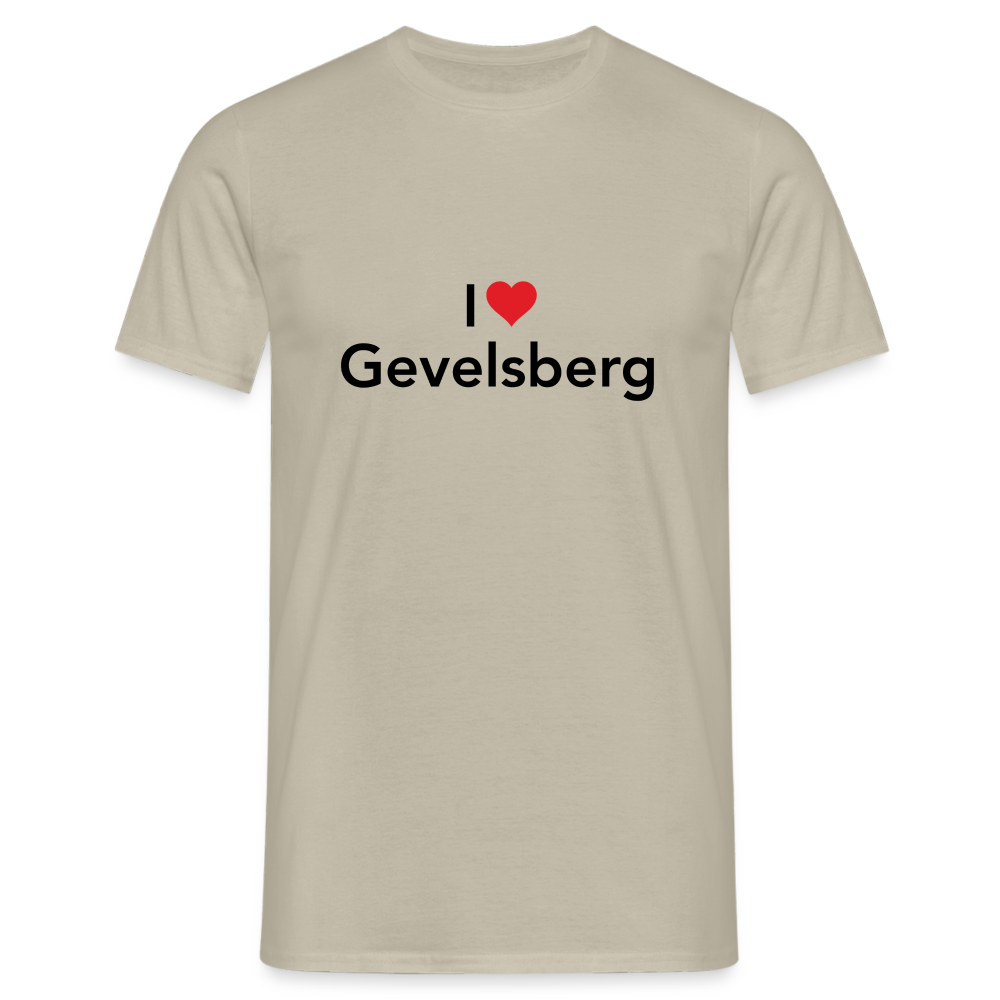 T-Shirt "I Love Gevelsberg" - sand beige
