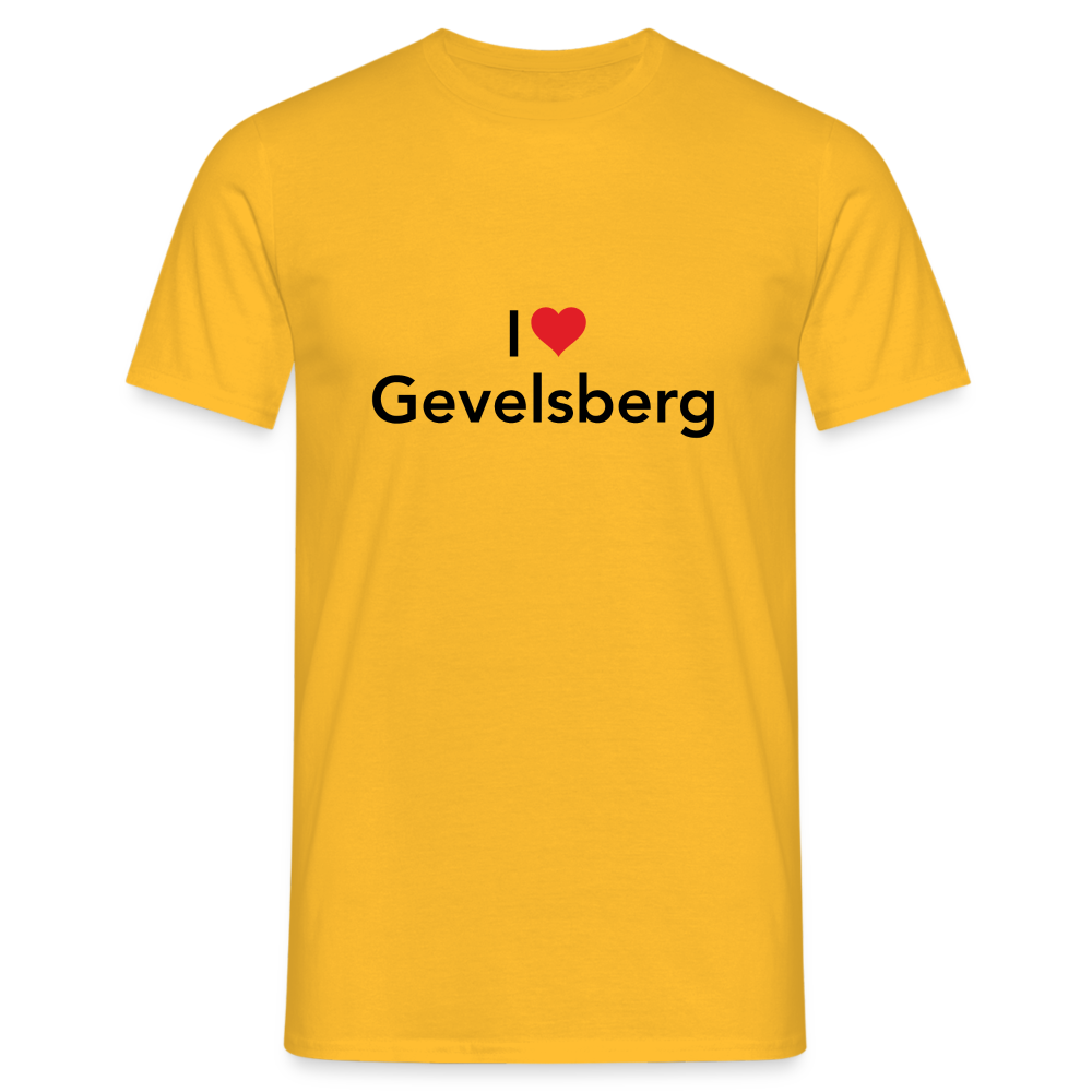 T-Shirt "I Love Gevelsberg" - yellow