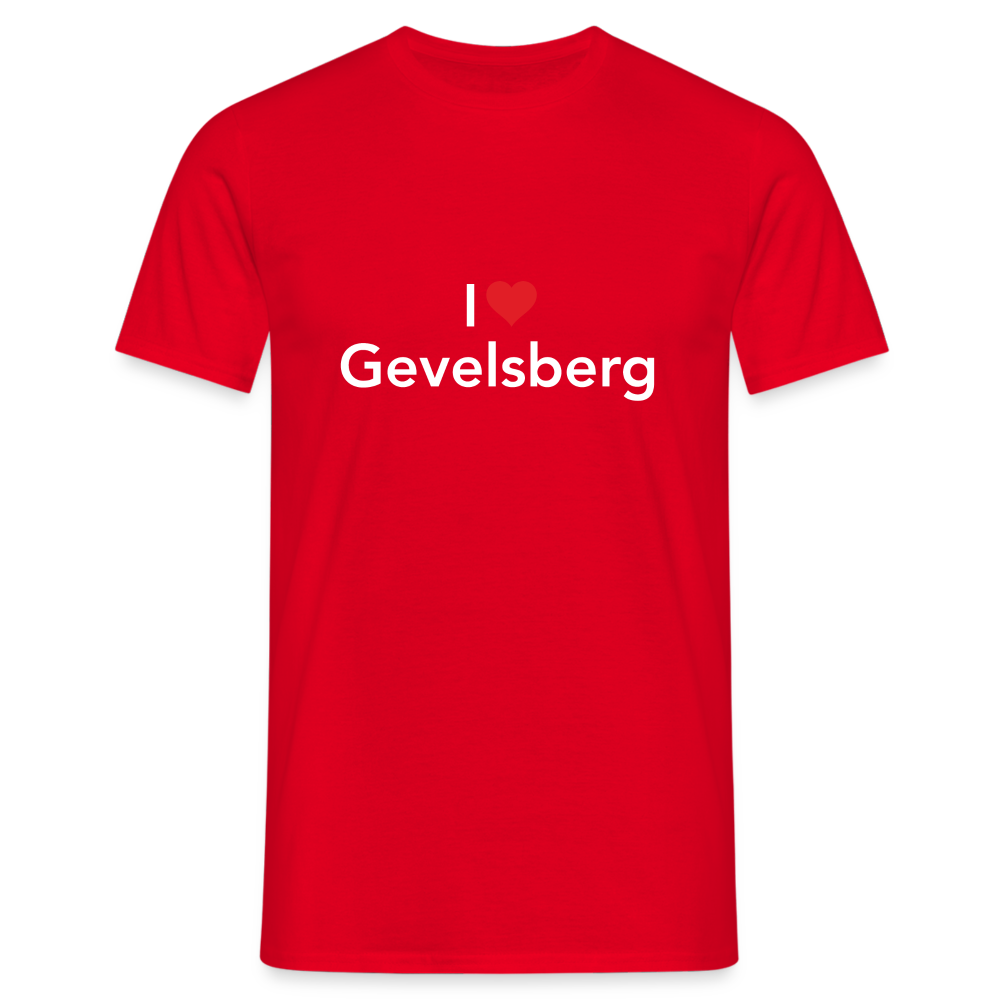 T-Shirt "I Love Gevelsberg" Bright Edition - red