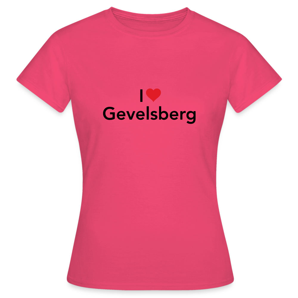 T-Shirt Ladies "I Love Gevelsberg" - azalea