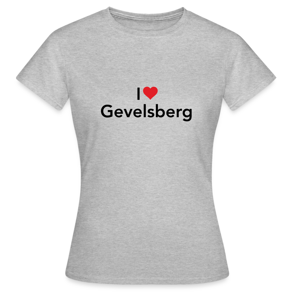 T-Shirt Ladies "I Love Gevelsberg" - heather grey