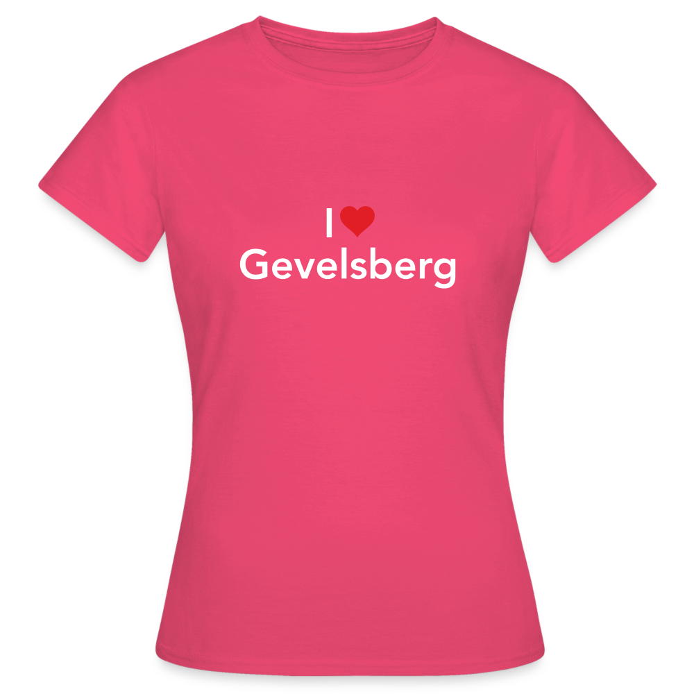 T-Shirt Ladies "I Love Gevelsberg" Bright Edition - azalea