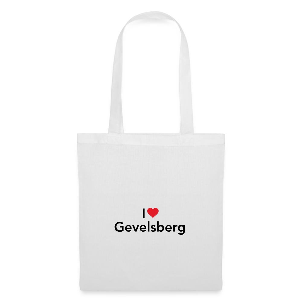Tote Bag "I Love Gevelsberg" Bright Edition - white