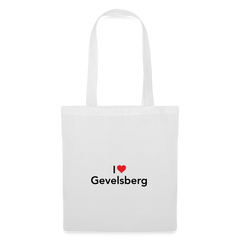 Tote Bag "I Love Gevelsberg" Bright Edition - white