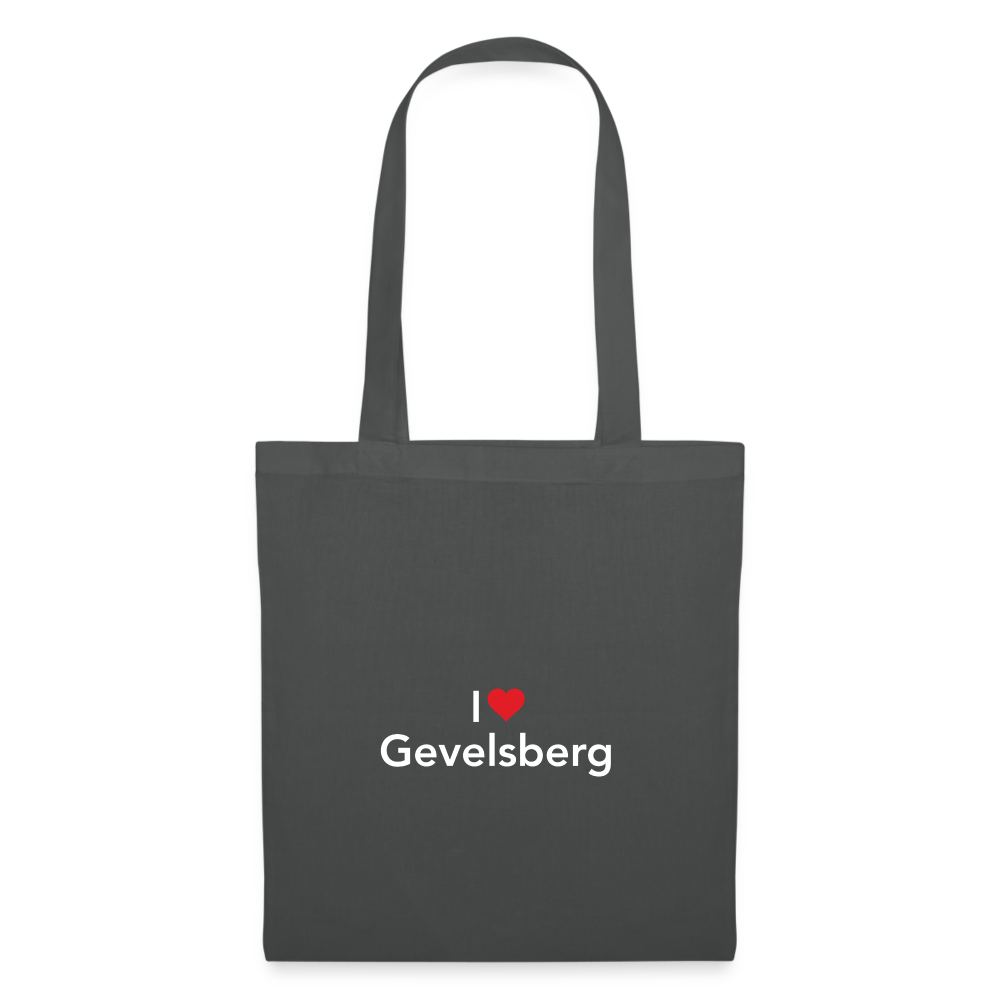Tote Bag "I Love Gevelsberg" - graphite grey