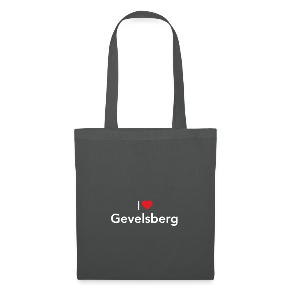 Tote Bag "I Love Gevelsberg" - graphite grey