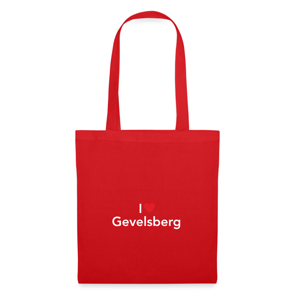 Tote Bag "I Love Gevelsberg" - red
