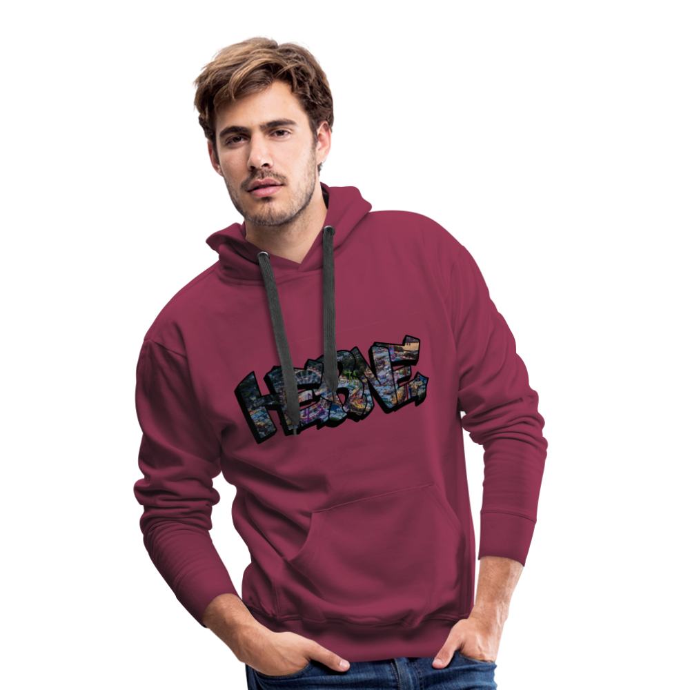 Hoodie Herne "Kirmes Night" - bordeaux