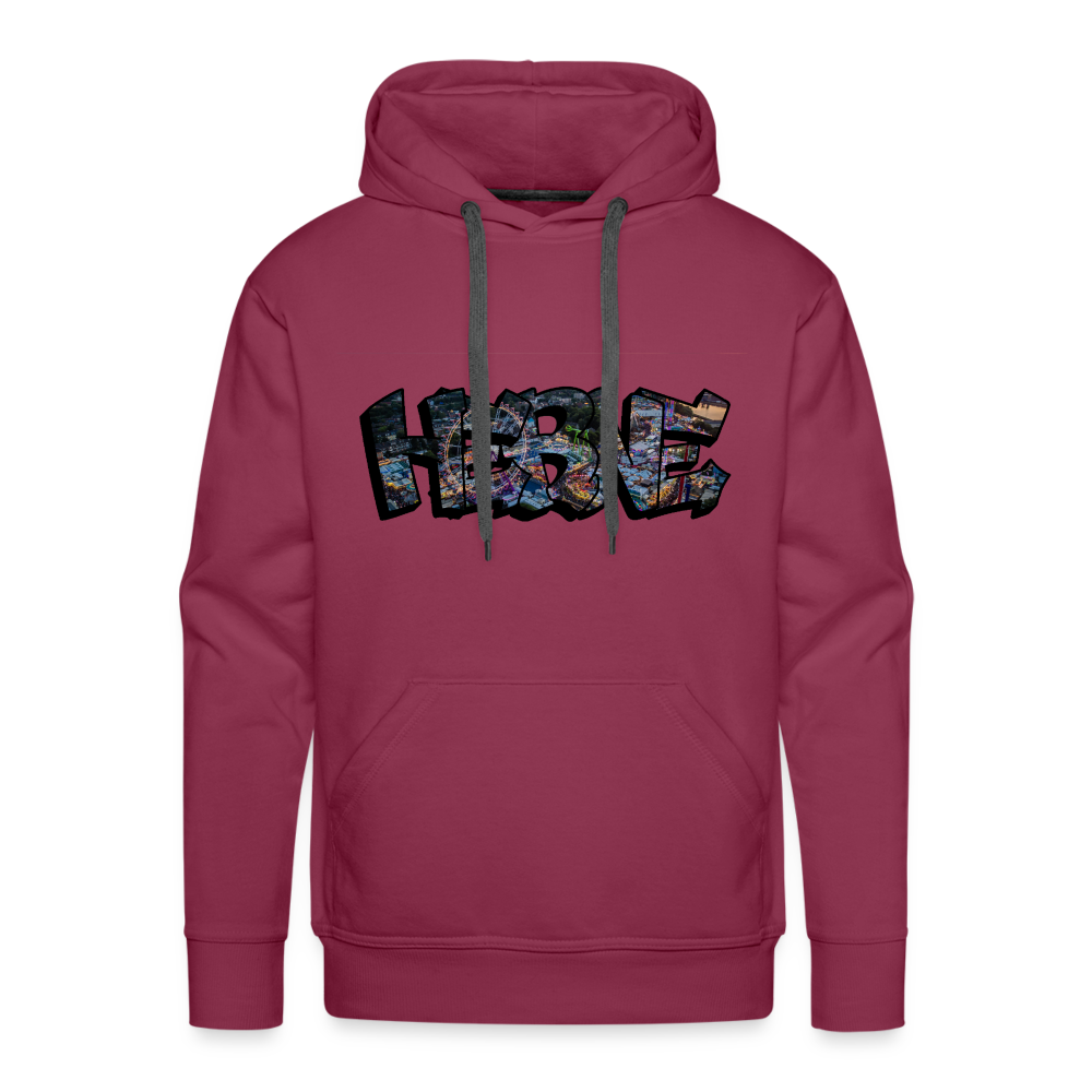 Hoodie Herne "Kirmes Night" - bordeaux