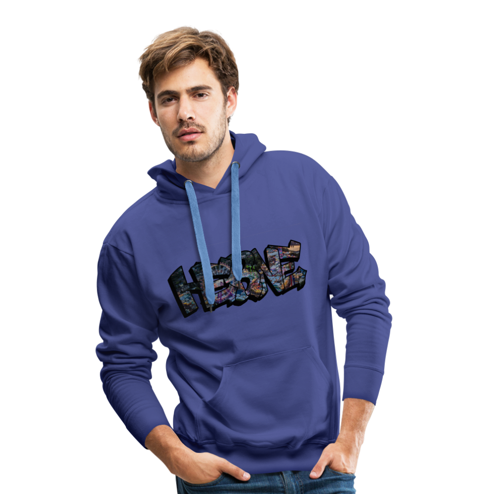 Hoodie Herne "Kirmes Night" - royal blue