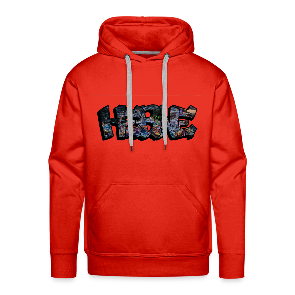 Hoodie Herne "Kirmes Night" - red
