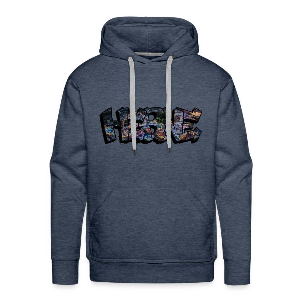 Hoodie Herne "Kirmes Night" - heather denim