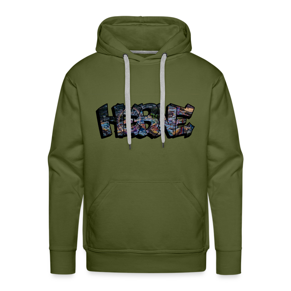 Hoodie Herne "Kirmes Night" - olive green
