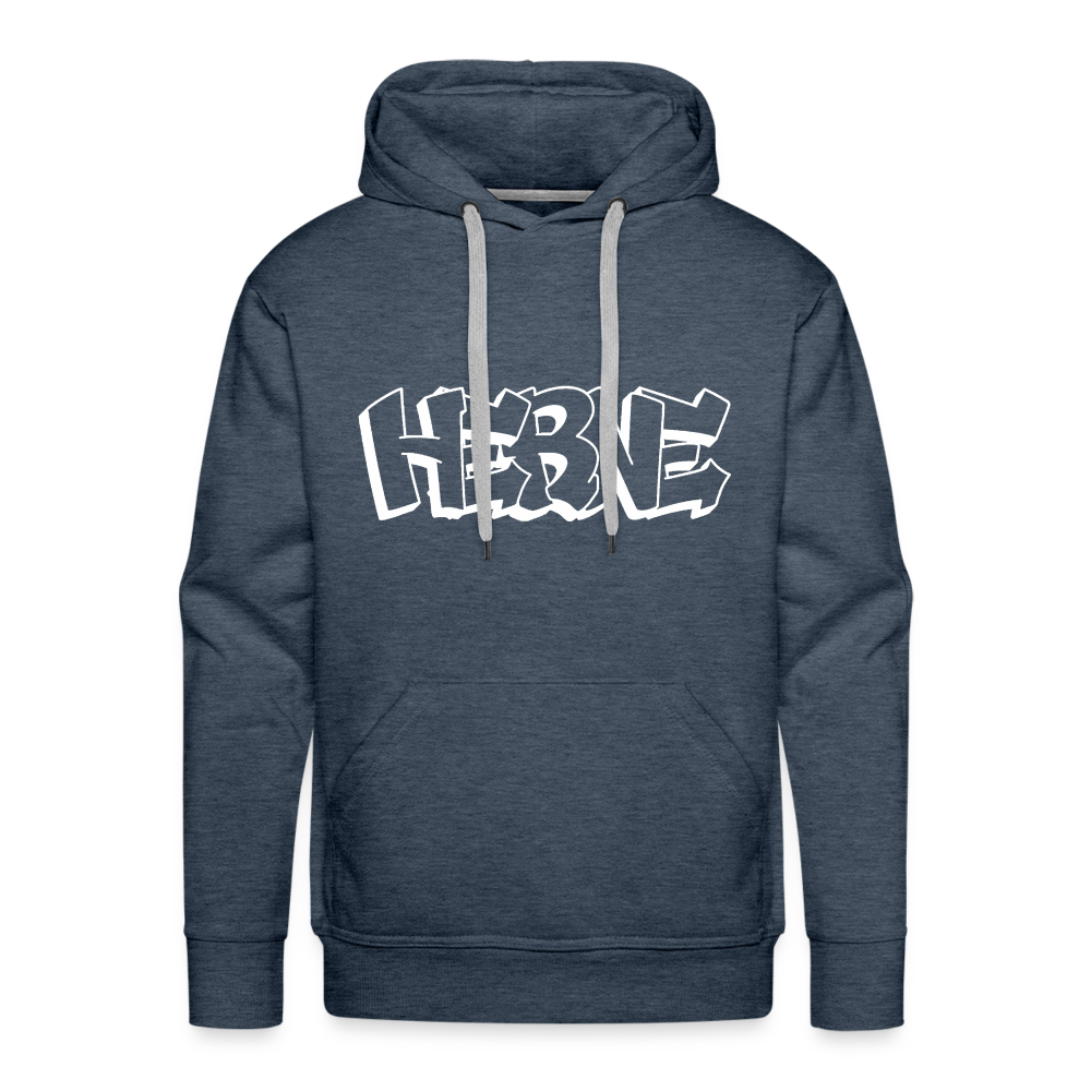 Hoodie Herne "Graffiti" Bright Edition - heather denim