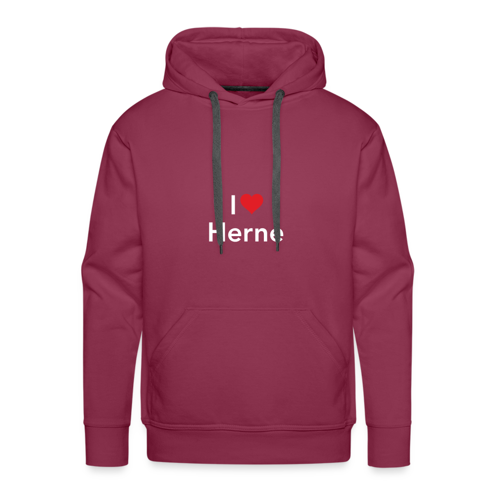 Hoodie "I Love Herne" Bright Edition - bordeaux