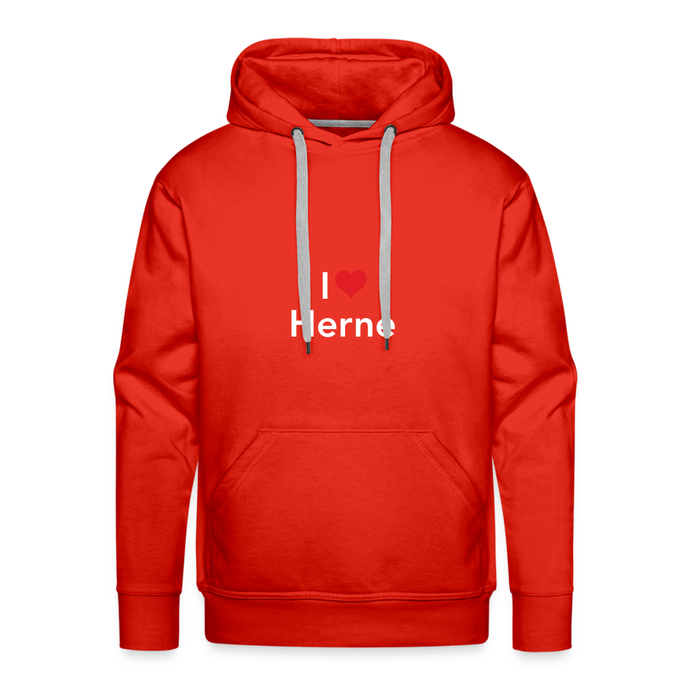 Hoodie "I Love Herne" Bright Edition - red