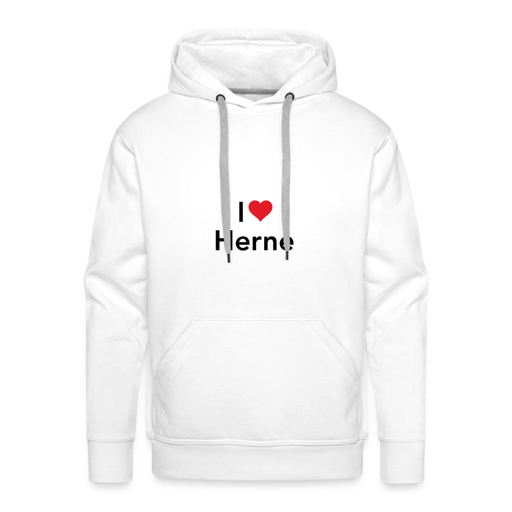 Hoodie "I Love Herne" Dark Edition - white
