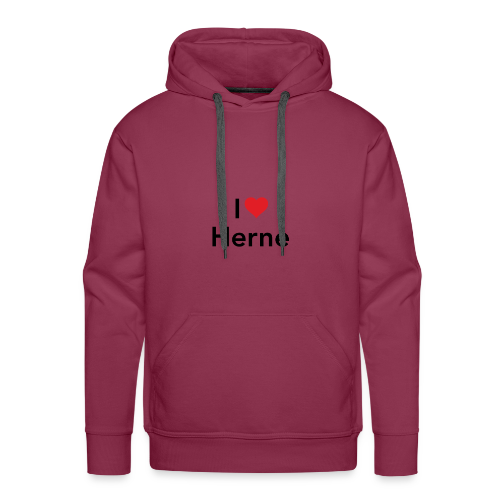 Hoodie "I Love Herne" Dark Edition - bordeaux