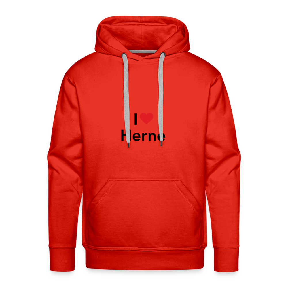 Hoodie "I Love Herne" Dark Edition - red