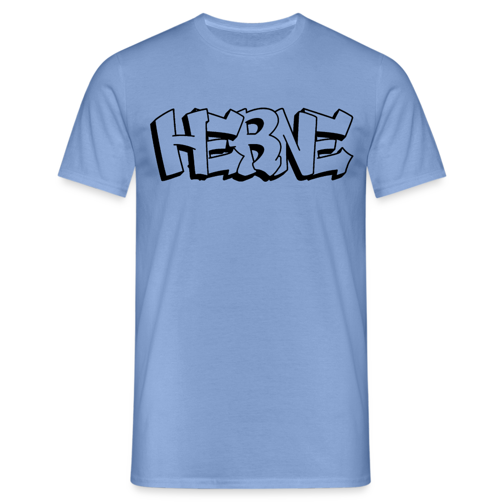 T-Shirt Herne "Graffiti" - carolina blue