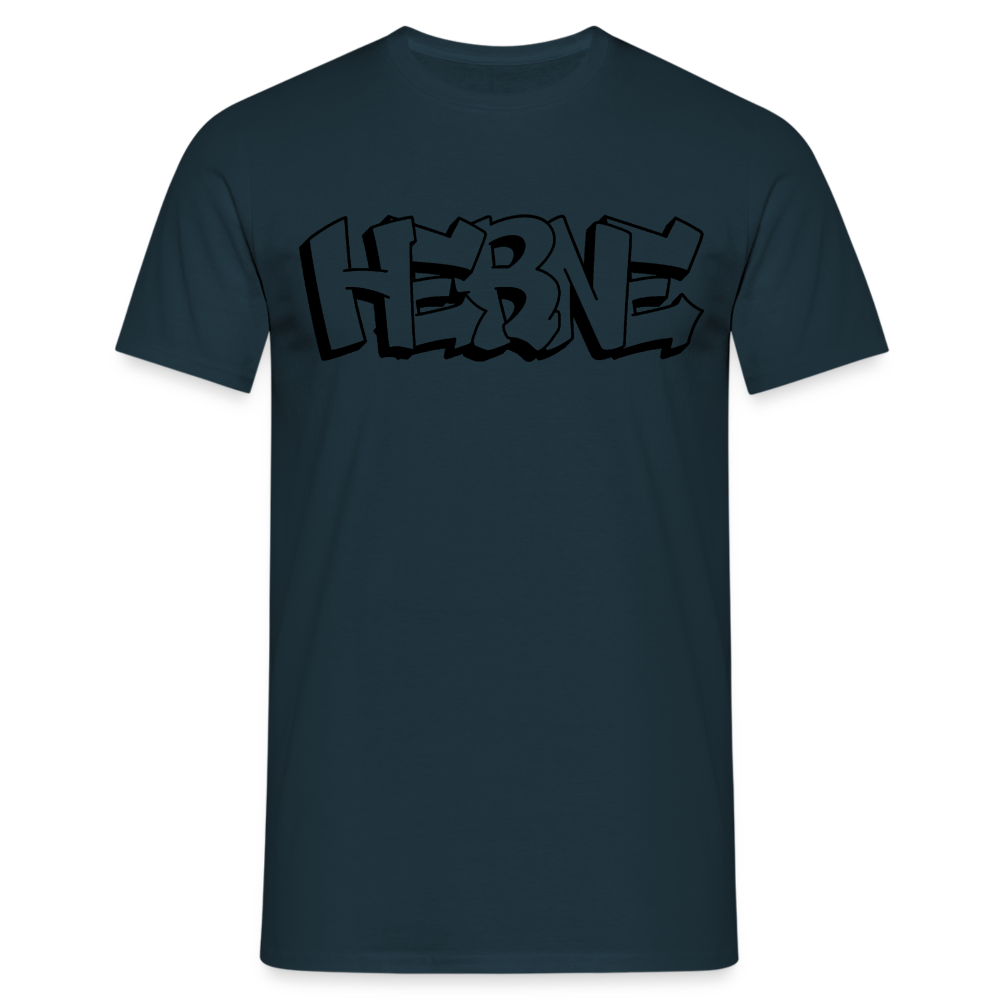 T-Shirt Herne "Graffiti" - navy