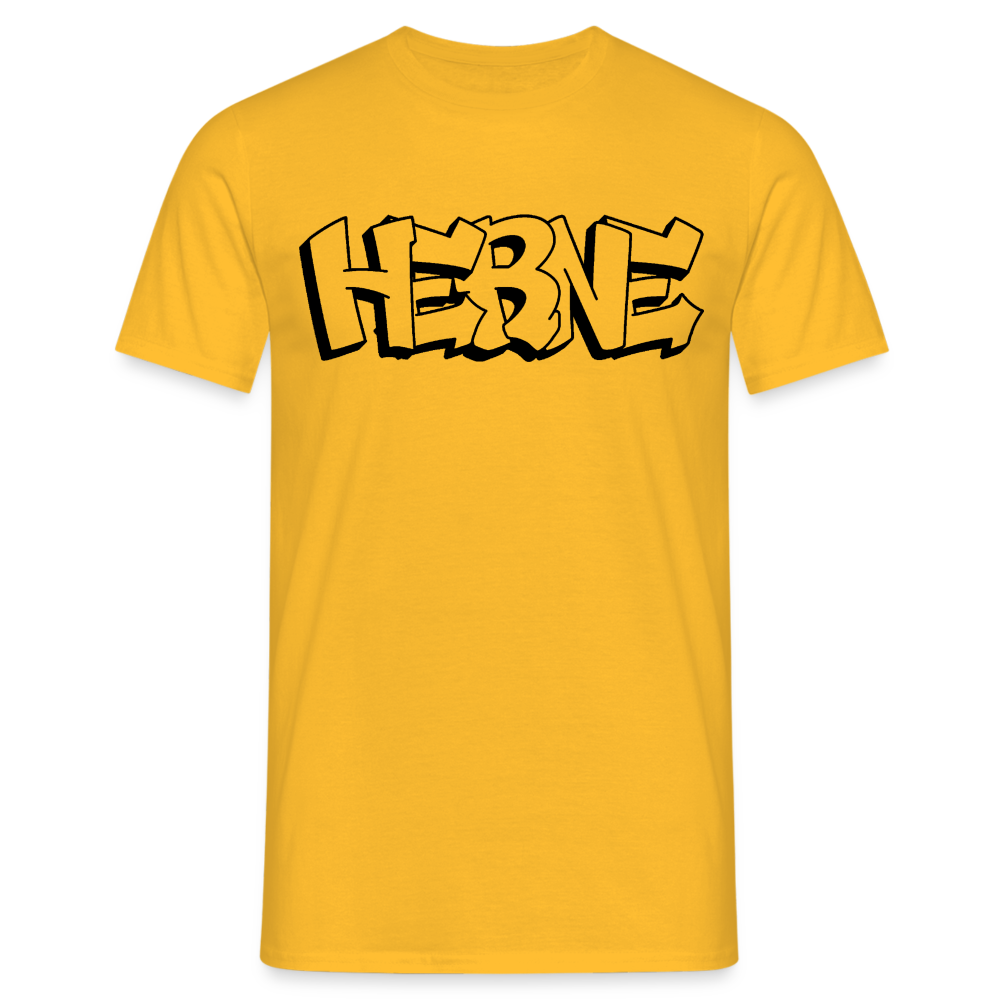 T-Shirt Herne "Graffiti" - yellow