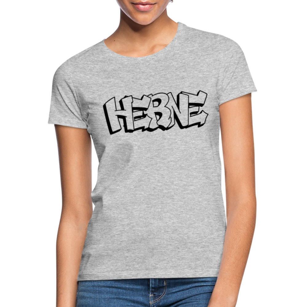 T-Shirt Ladies Herne "Graffiti" - heather grey