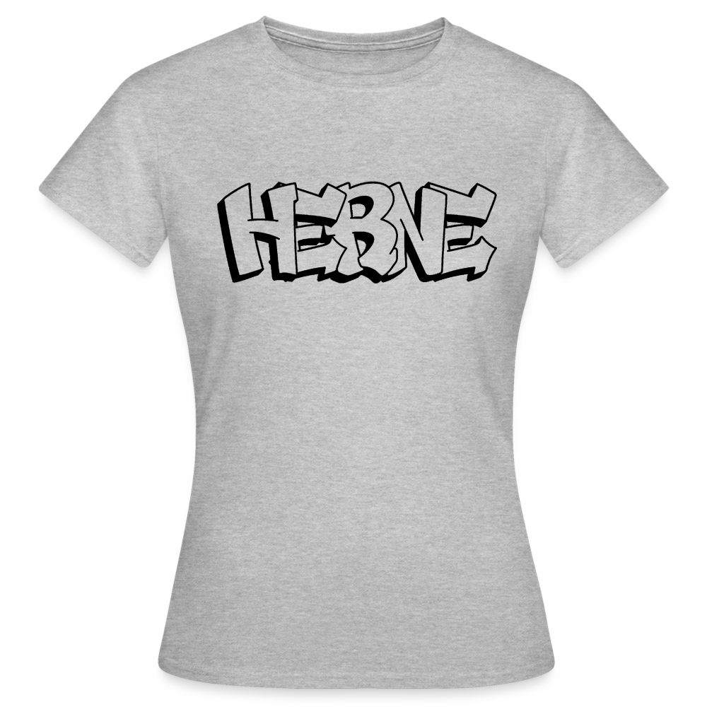 T-Shirt Ladies Herne "Graffiti" - heather grey