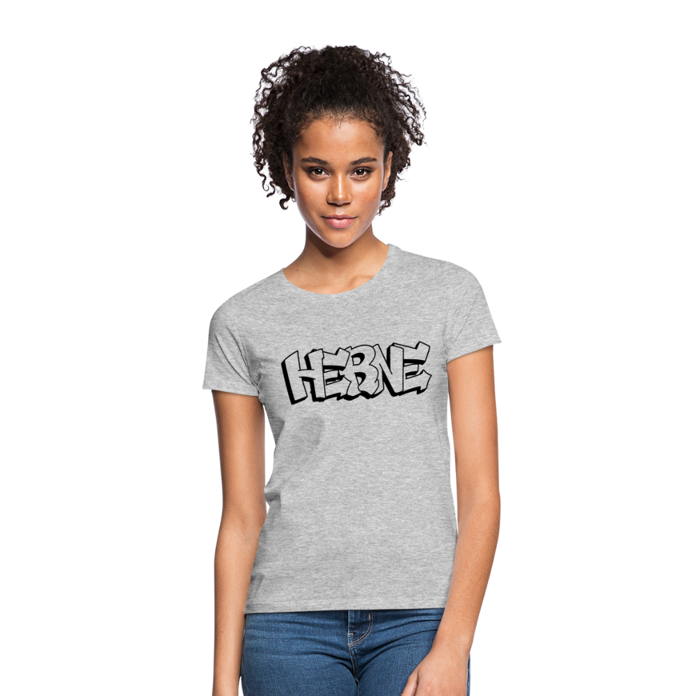 T-Shirt Ladies Herne "Graffiti" - heather grey