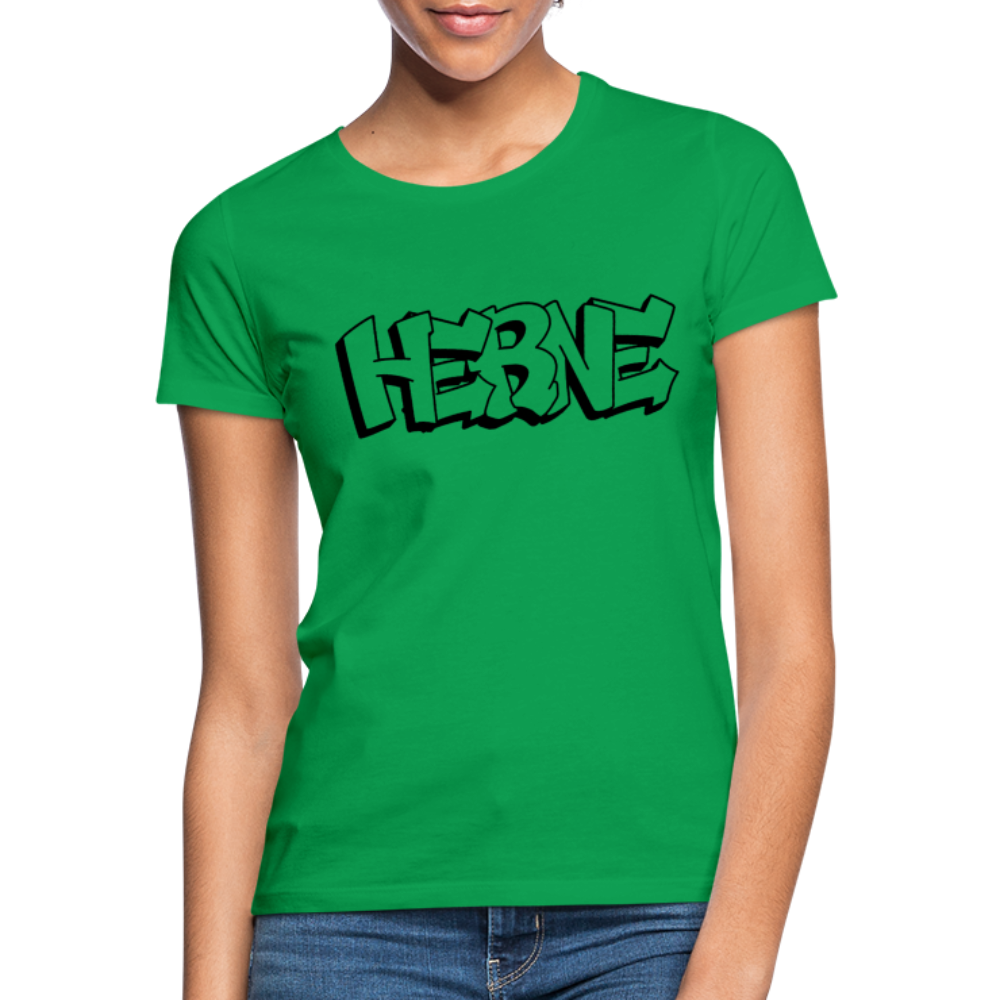 T-Shirt Ladies Herne "Graffiti" - kelly green
