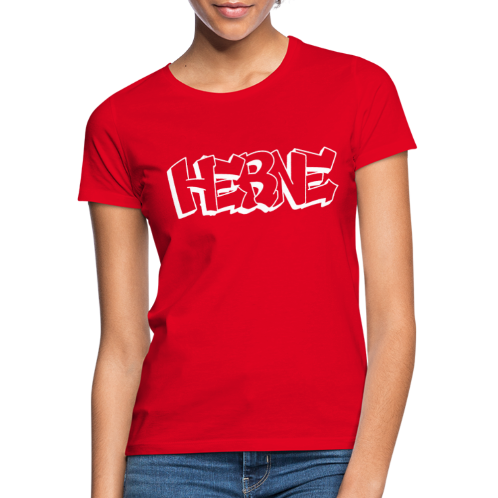 T-Shirt Ladies Herne "Graffiti" Bright Edition - red