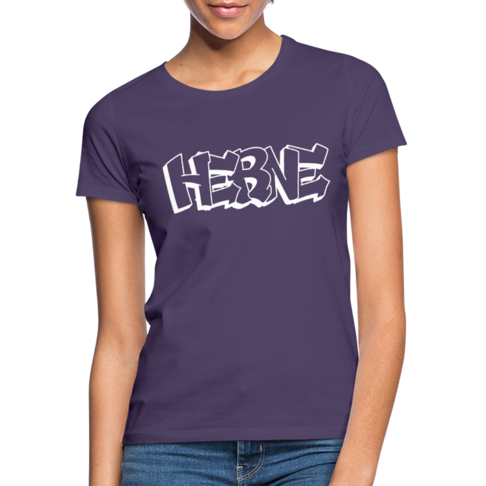 T-Shirt Ladies Herne "Graffiti" Bright Edition - dark purple