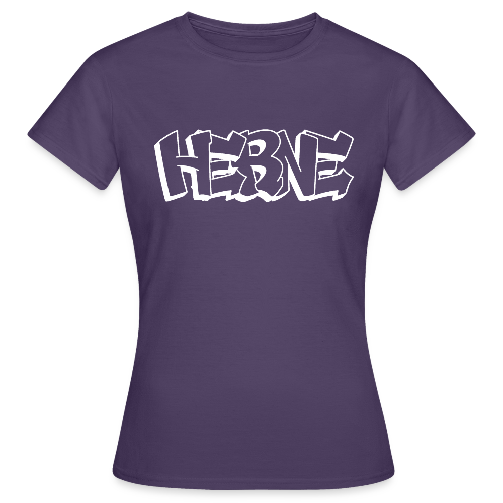 T-Shirt Ladies Herne "Graffiti" Bright Edition - dark purple