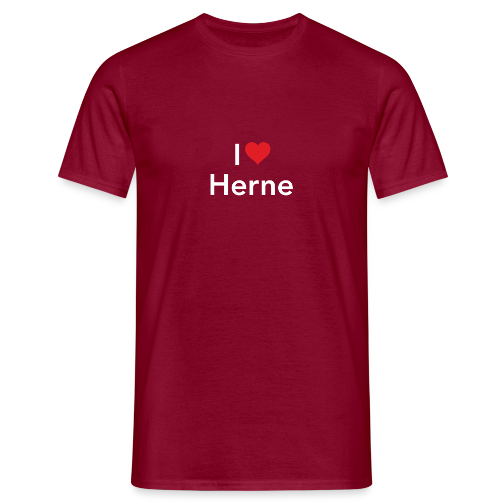 T-Shirt "I Love Herne" Bright Edition - brick red