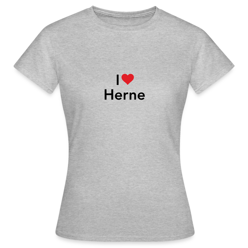 T-Shirt Ladies "I Love Herne" - heather grey