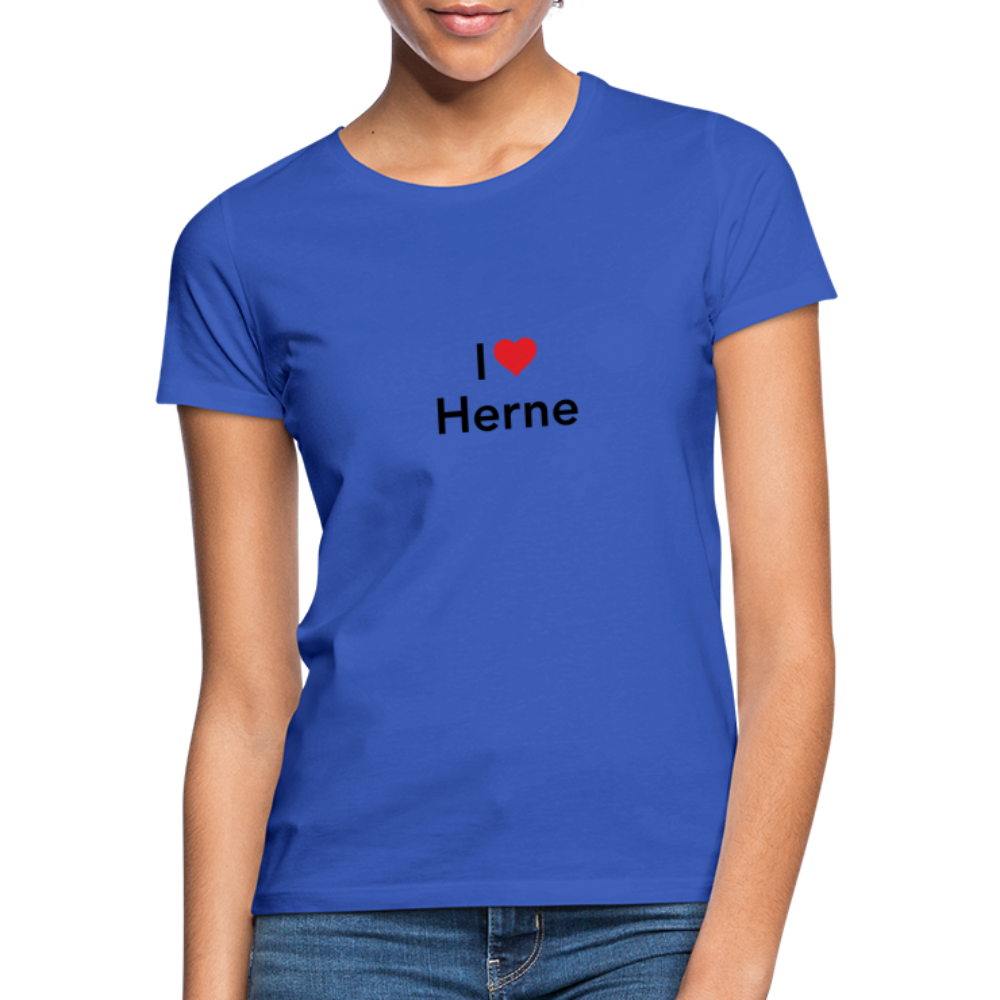 T-Shirt Ladies "I Love Herne" - royal blue