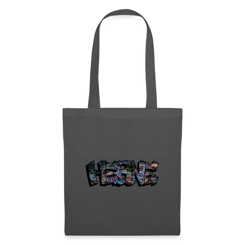 Tote Bag Herne "Kirmes Night" - graphite grey