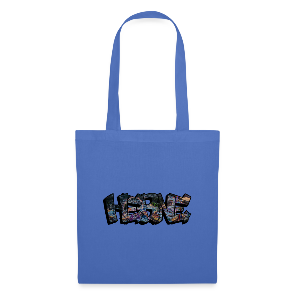 Tote Bag Herne "Kirmes Night" - light blue
