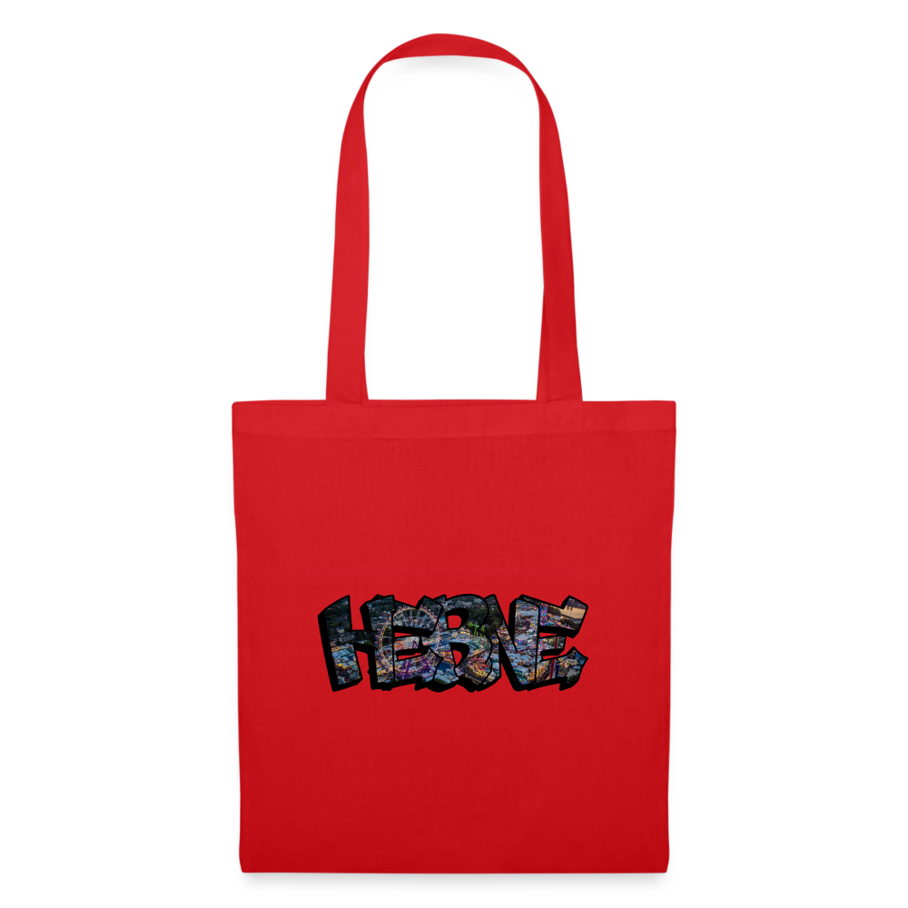 Tote Bag Herne "Kirmes Night" - red