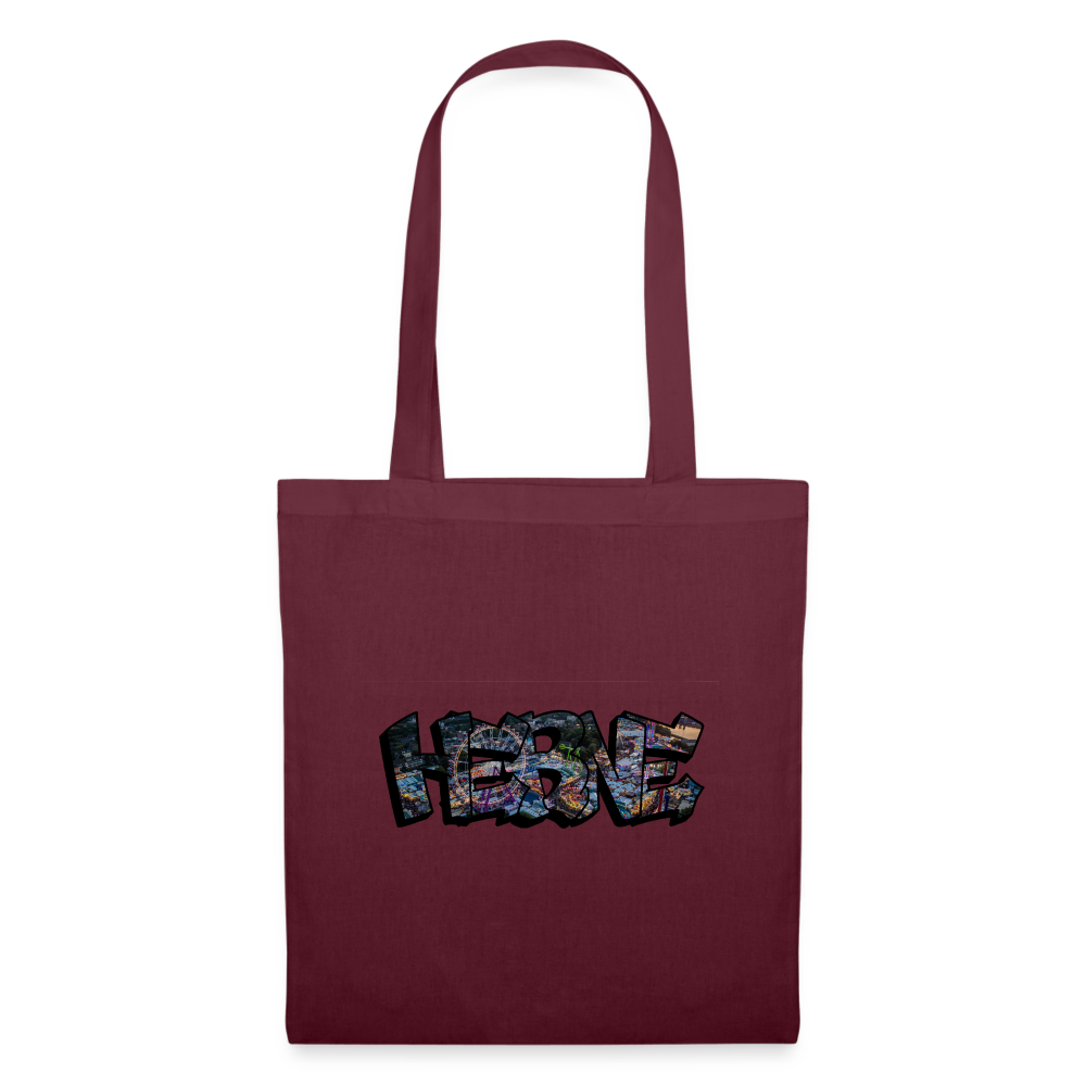 Tote Bag Herne "Kirmes Night" - burgundy