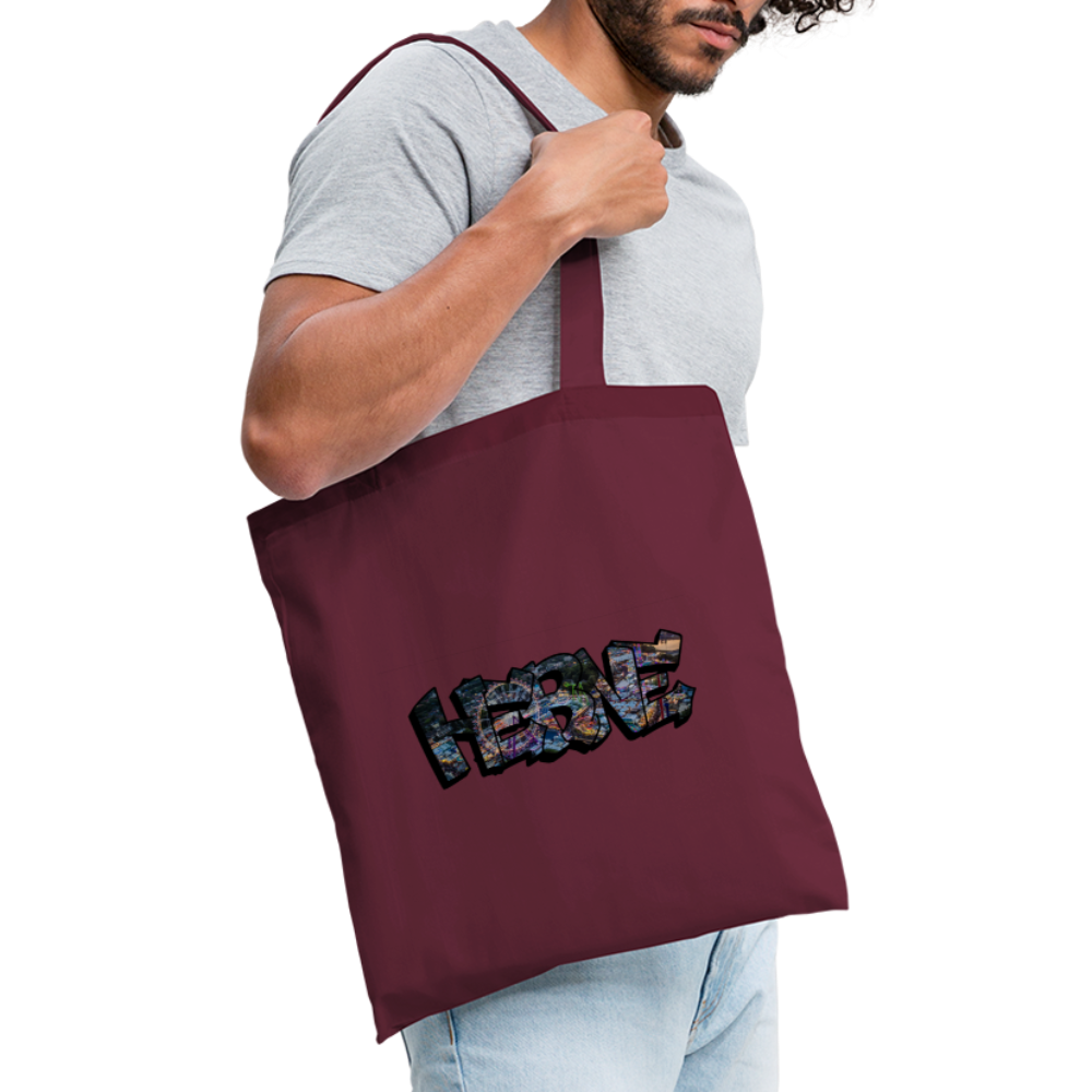 Tote Bag Herne "Kirmes Night" - burgundy