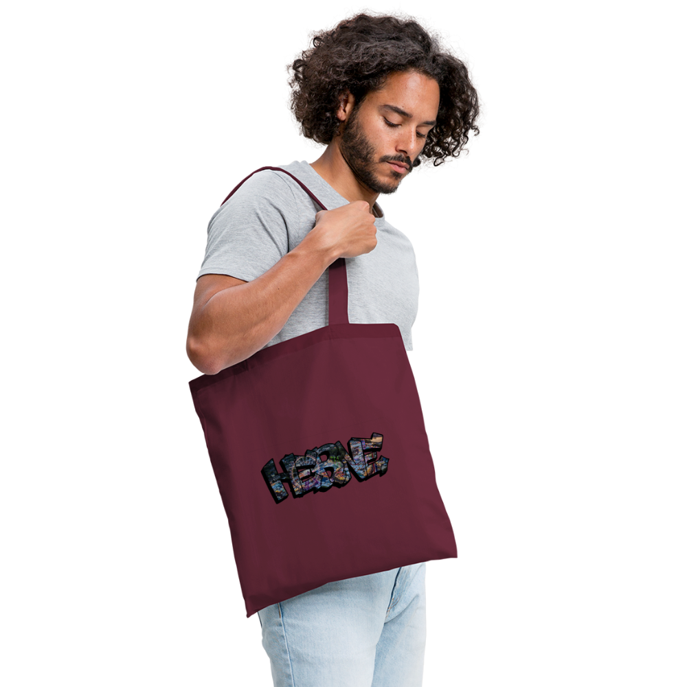 Tote Bag Herne "Kirmes Night" - burgundy