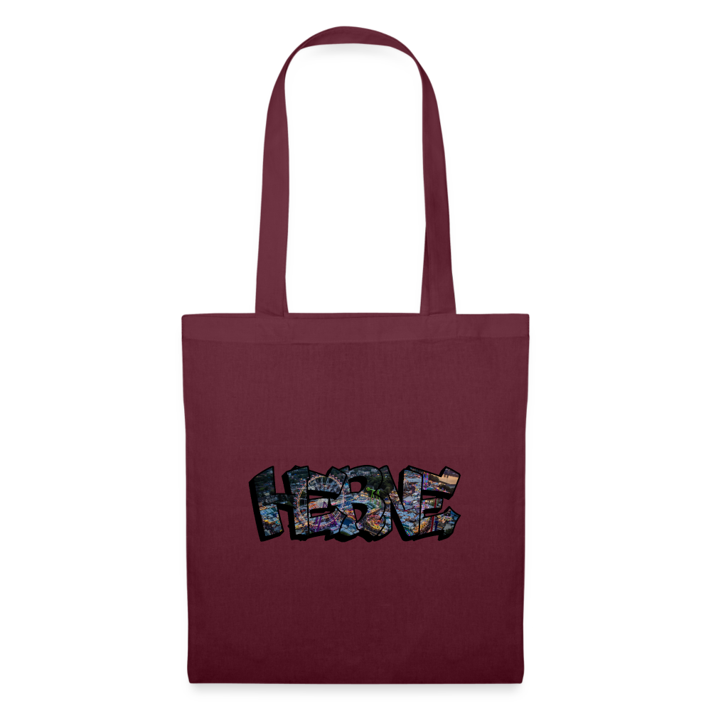 Tote Bag Herne "Kirmes Night" - burgundy