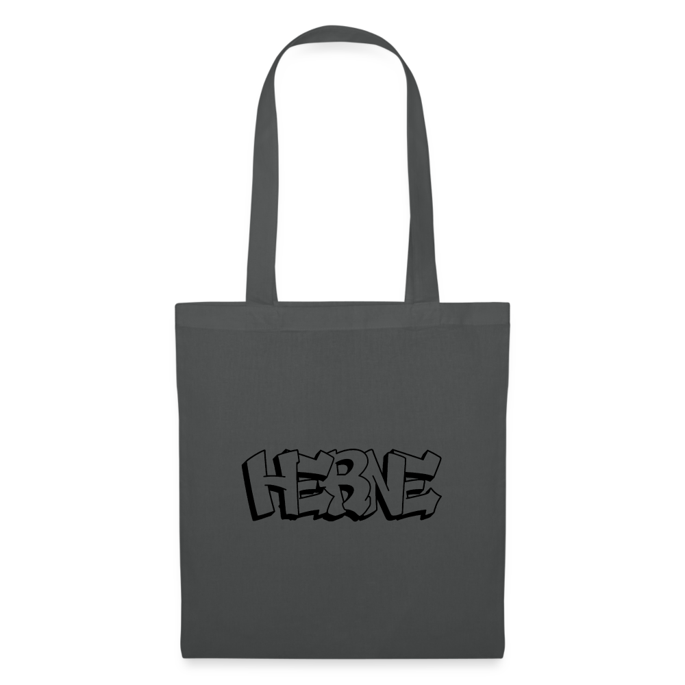 Tote Bag Herne "Graffiti" - graphite grey